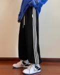 Small Quantity Garment Manufacturer Men'S 100% Polyester Casual Woven 3 Stripes