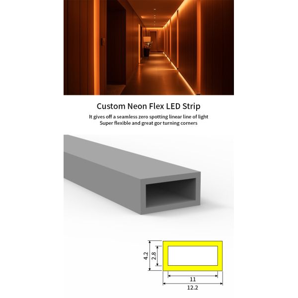 Flexible IP65 LED Strip Light 10m Width Indoor Decoration Staircase LED Light Strip