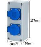220V 16A Mobile Outdoor Waterproof Industrial Socket Box 380V 32A Portable Power