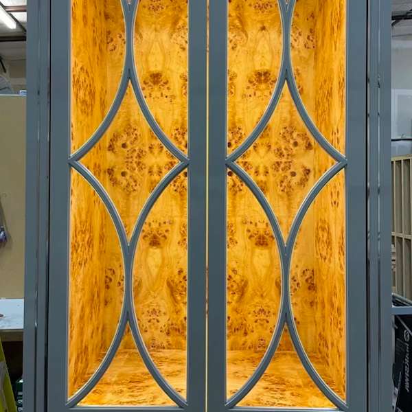 Natural Mappa Burl Wood Veneer 0.6mm Thickness With Phenolic Glue
