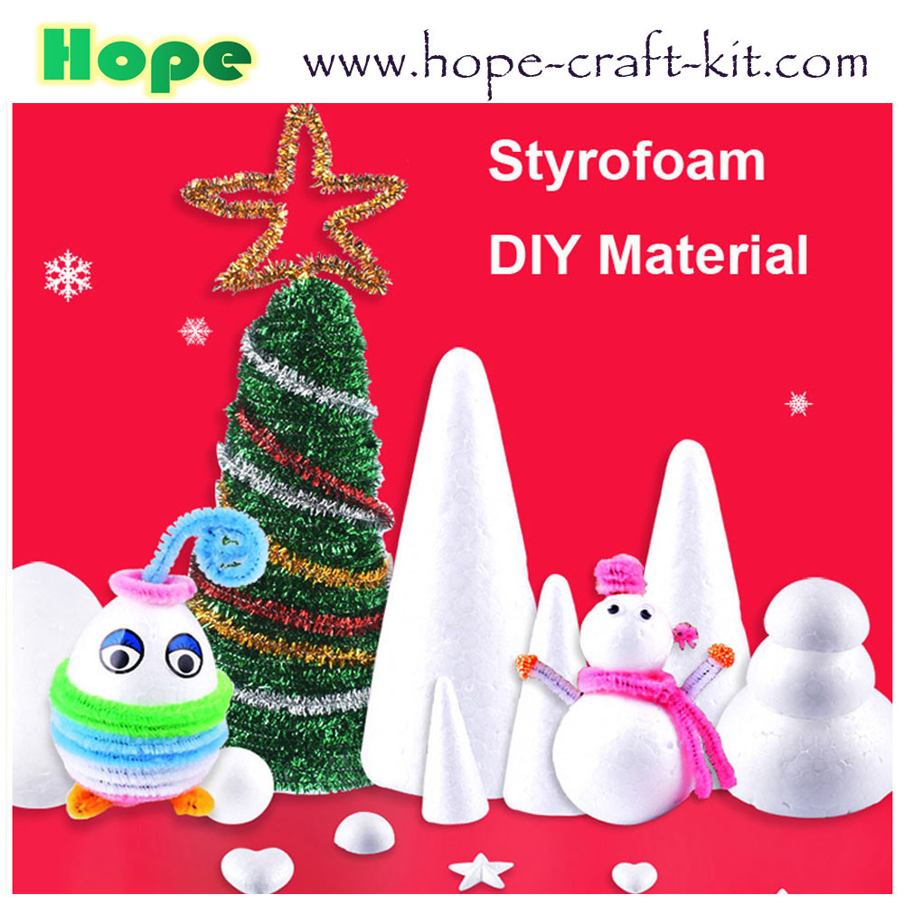 EPS Styrofoam Foam Balls Beads Eggs Stars Cones All Size All Shapes White for Hobbies DIY Material and Christmas Wedding