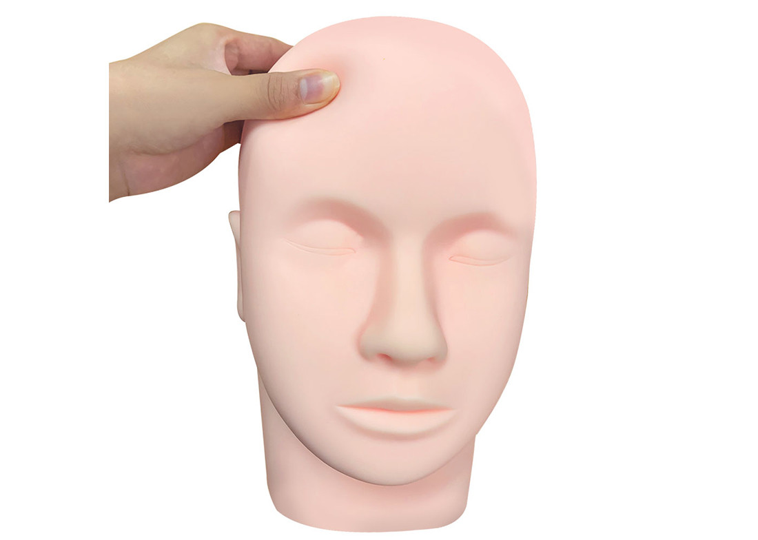 3D Permanent Makeup Practice Skin Silicone Mannequin Head Eyeliner Eyebrow Lips Permanent Makeup