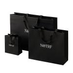 Gravure Printing Custom Logo Necklace Paper Gift Bag for Customized Jewelry