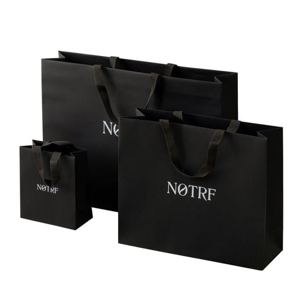 Gravure Printing Custom Logo Necklace Paper Gift Bag for Customized Jewelry