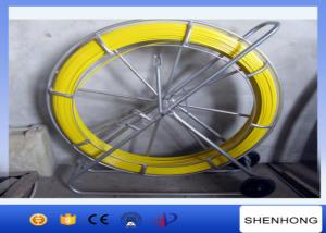 China Dia 10MM Yellow Fiberglass Duct Rod 200M Length For Cable Tracing wholesale