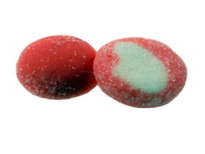 China Bicolored Soft Chewing Gummy Confectionery Granulated Sugar Coated Fruit Flavor wholesale