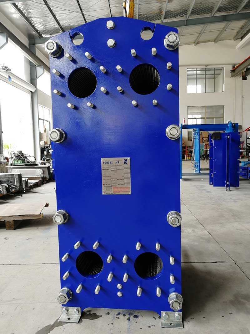 1.0 and 1.6 MPa Sondex S41/42,S62,S86,S110 EPDM Gasket titanium Plate 1450*608mm Sondex Frame Plate Heat Exchanger