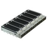 TE 2170707-2 QSFP28 Cage Ganged (1x6) with Heat Sink Connector EMI Springs 28 Gb