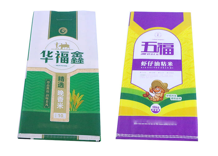 Lightweight 15Kg WPP Bags Bopp Laminated Wpp Rice Bags Non Staining