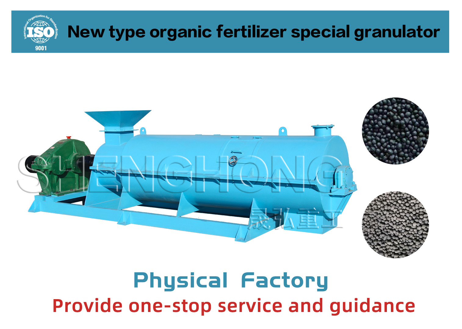 Bio Organic Fertilizer Production Line Pig Manure Granulator Wet Granulating Type