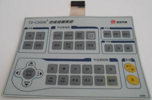 China Custom Waterproof Single Membrane Switch Panel With 3M467 / 3M468 Adhesive wholesale