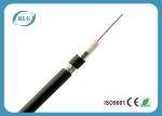 Braiding Shield RG6 Coaxial Cable / Black Low Loss Microwave Coaxial Cable