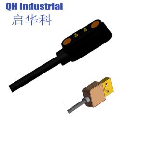 China 2Pin 4.0mm Large Idi Screw Contact Pin Magnetic 12V Connectors Micro Pcba Solder Cup Pogo Pin Magnetic Pogo Pin wholesale
