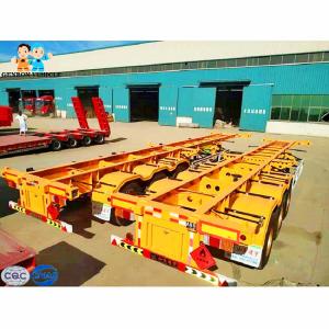 China Mechanical Suspension 12m Transport 20ft 40ft Container Trailer wholesale