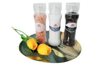 China Grinder Combo For Condiment Manual Plastic Grinder Mill With Salt Pepper wholesale