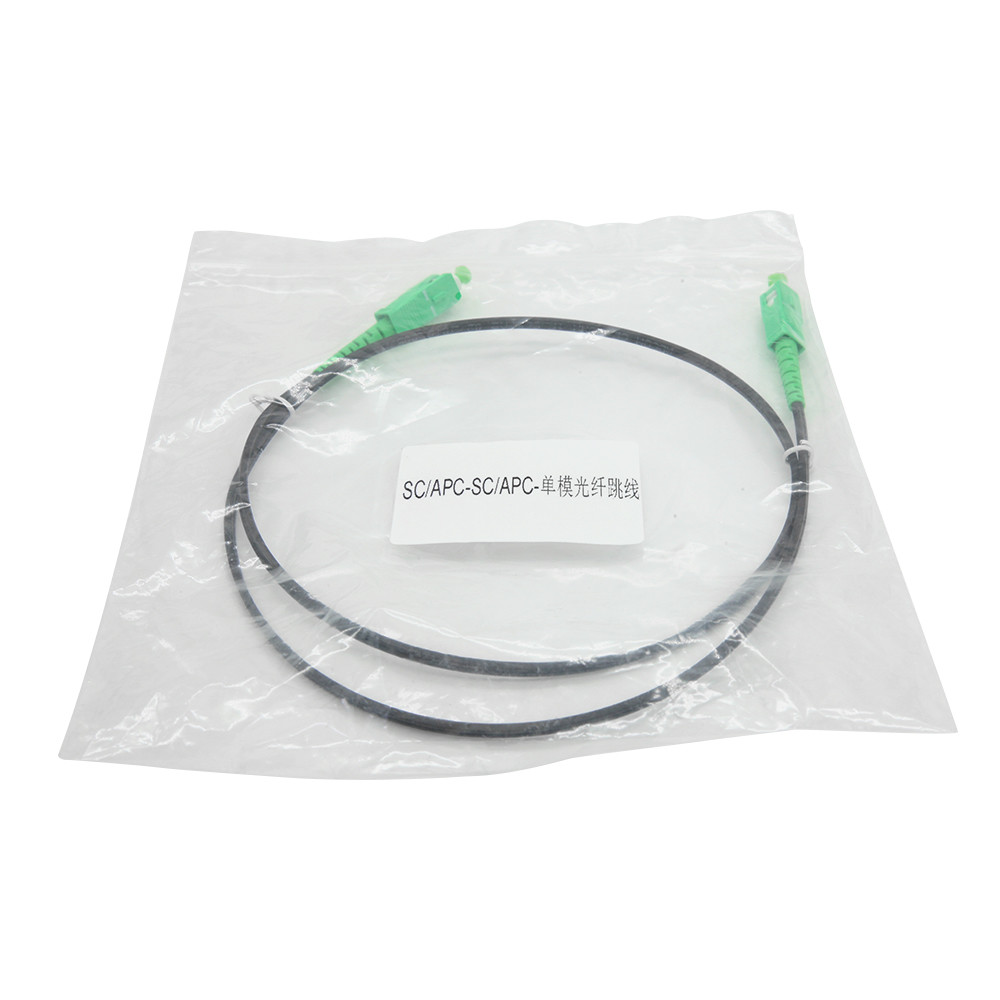 SC APC to SC APC Simplex OS2 Single Mode Fiber Optic Patch Cable