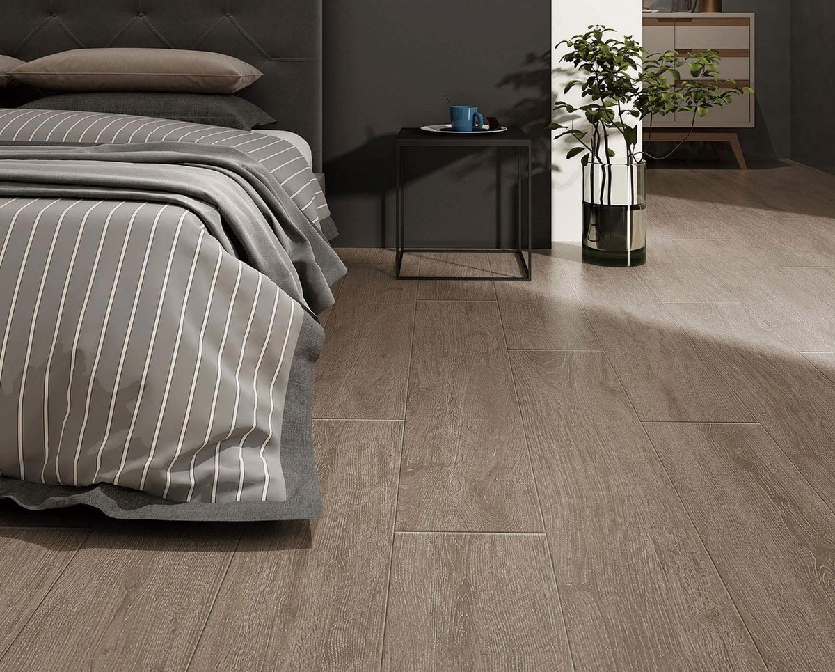 Moisture-Proof 200x1200mm Yellow Brown Wooden Porcelain Strips Eco-Friendly Floor Strips For Decoration