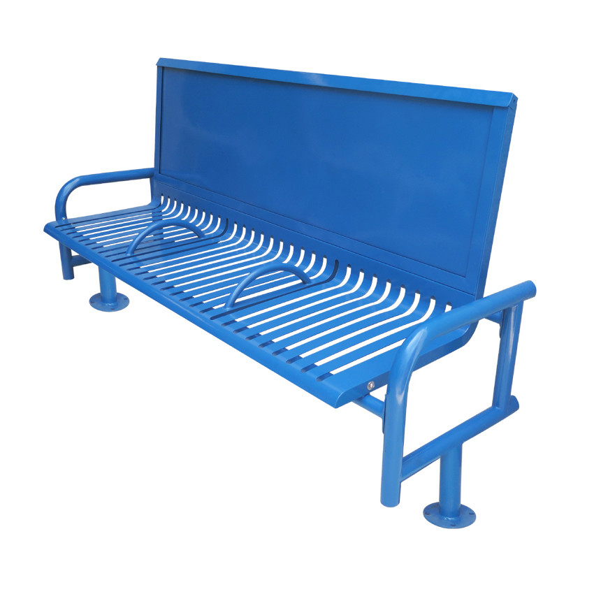 Municipal Street L207cm W65cm Steel Garden Benches