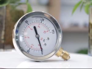 China Liquid Fuel Hydraulic Glycerine Filled Pressure Gauge 15000 Psi Manometer wholesale