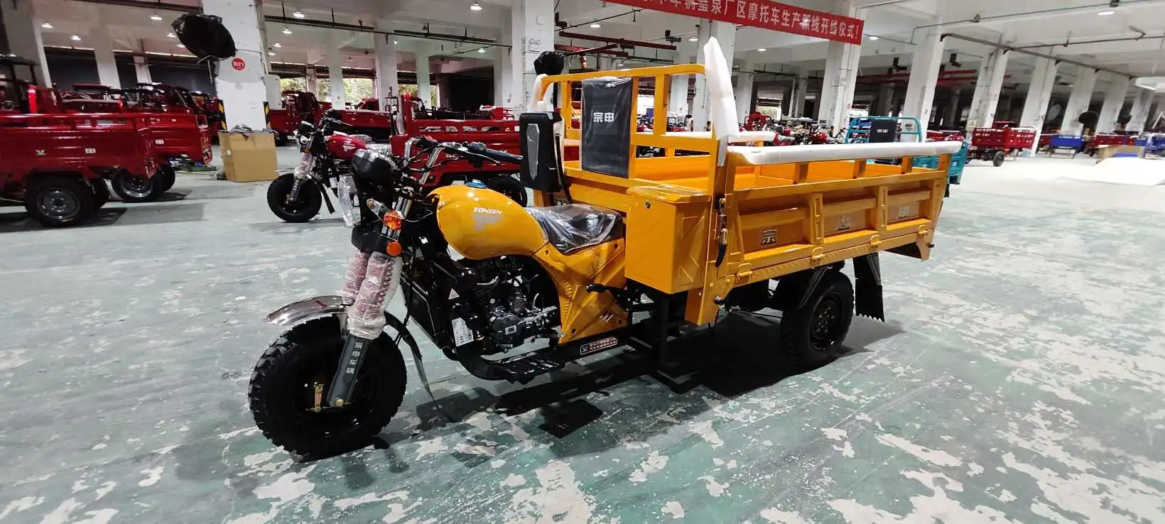 151 200cc Displacement 3 Wheel Gasoline Engine Motorized Petrol Cargo Tricycles for Adults