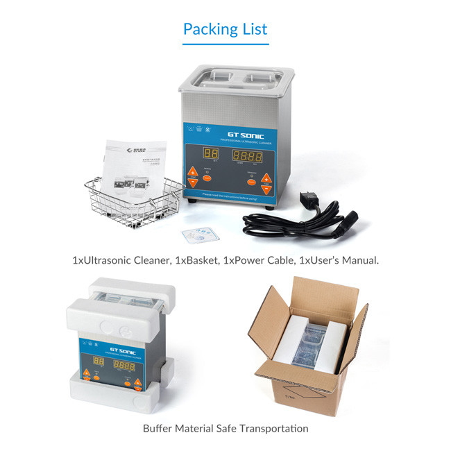 Table Top Eyeglasses Small Ultrasonic Cleaner With Drainage And Cool Fan