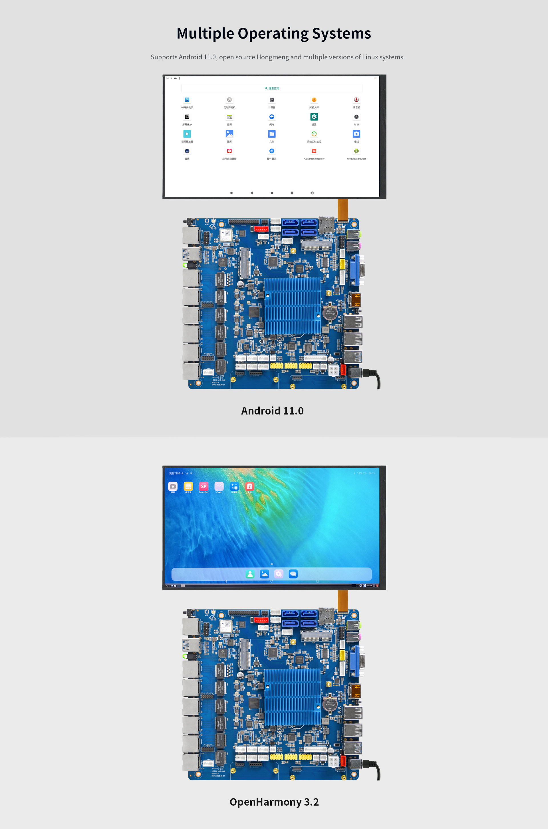 VNS-3568 Smart Multi-network Ports Mainboard RJ116 cash drawer interface 1Tops Computing power