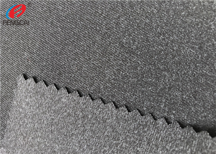 200gsm Polyester Nylon Spandex Blend Fabric Melange Elastic Fabric For Sports