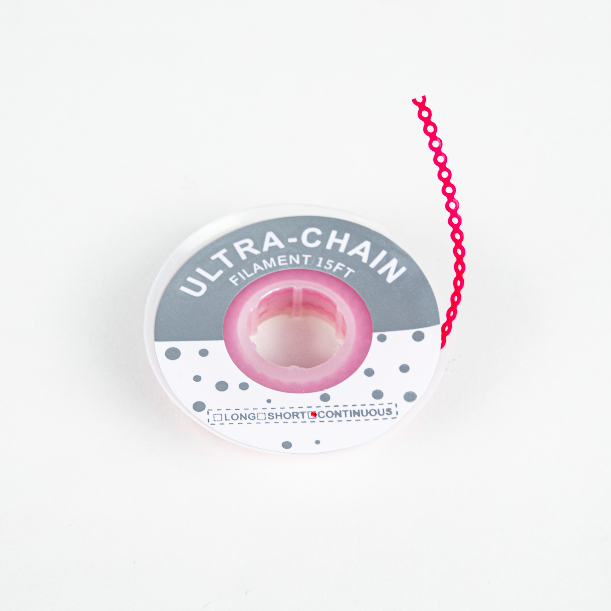 Synthetic Rubber Orthodontic Elastics Power Elastomeric Chain Medical Grade