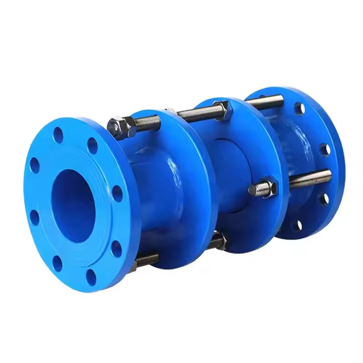 Pipe fittings double flange flexible coupling stainless steel dismantling joint