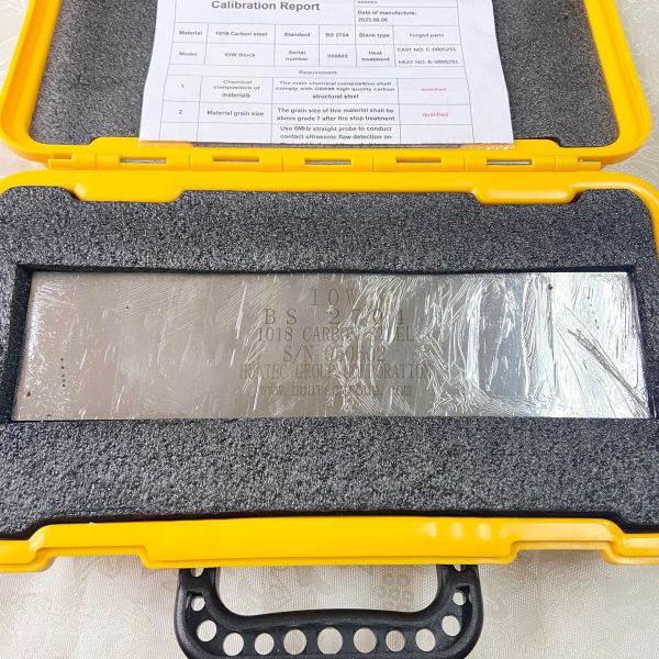 Ndt Iow 1018 Steel Ultrasonic Calibration Block