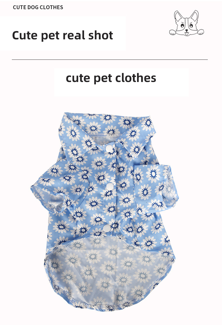 Breathable Fabrics Pets Wearing Clothes 24cm Small Dog Shirts