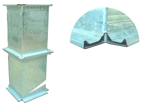 5.5kw AC380v 50HZ HVAC Duct Machine GI Steel Strip Raw Material