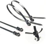 10 inch Screw Hole Zip Ties Mountable Head Nylon Black Plastic Wire Wrap
