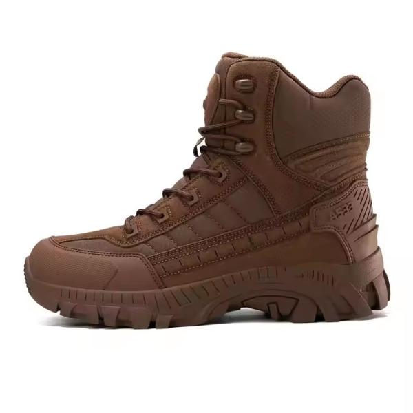 Durable Outdoor Hiking Breathable Leather Botas Men Safety Camo Style Boots for