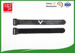Black Non Slip Battery Straps Custom Logo , Rubber Coated