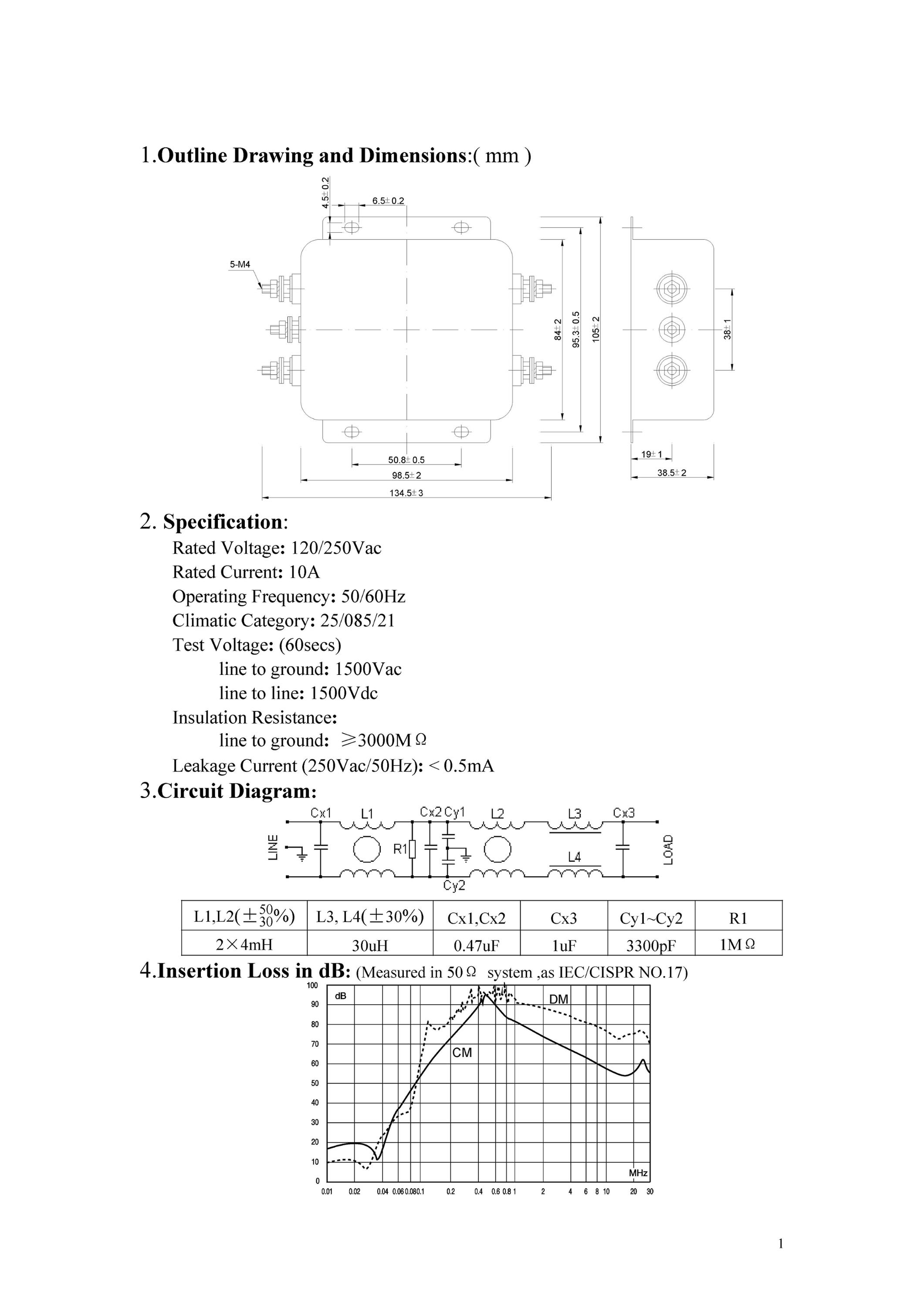 Ac Dc Dc Dc Power Supply Single Phase EMI Filter Design Dc Line Noise Filter
