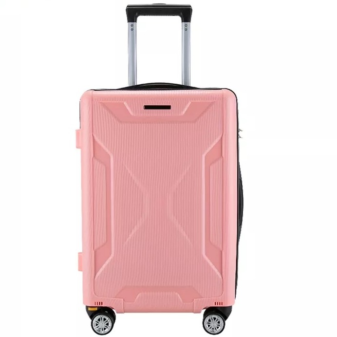 Polyester Lining Hard Shell Luggage Set 24'' Trolley Suitcase Tsa Luggage Lock 3 Pcs Pp Carry On