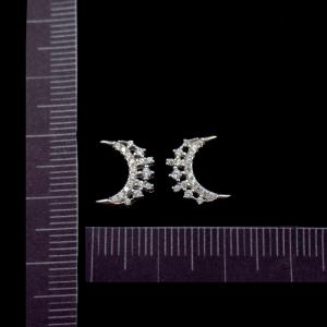 China Elegantly Jewelry 925 Silver Earrings Round Stone OEM ODM Accepted wholesale