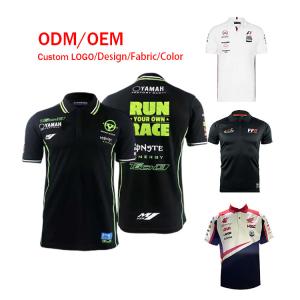 China Wicking Breathable Custom Design Pit Crew Team Motorcycle Polo Shirt wholesale