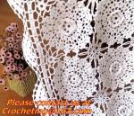 Crochet Round table clothing - table coverhandmade crochet heart doilies,