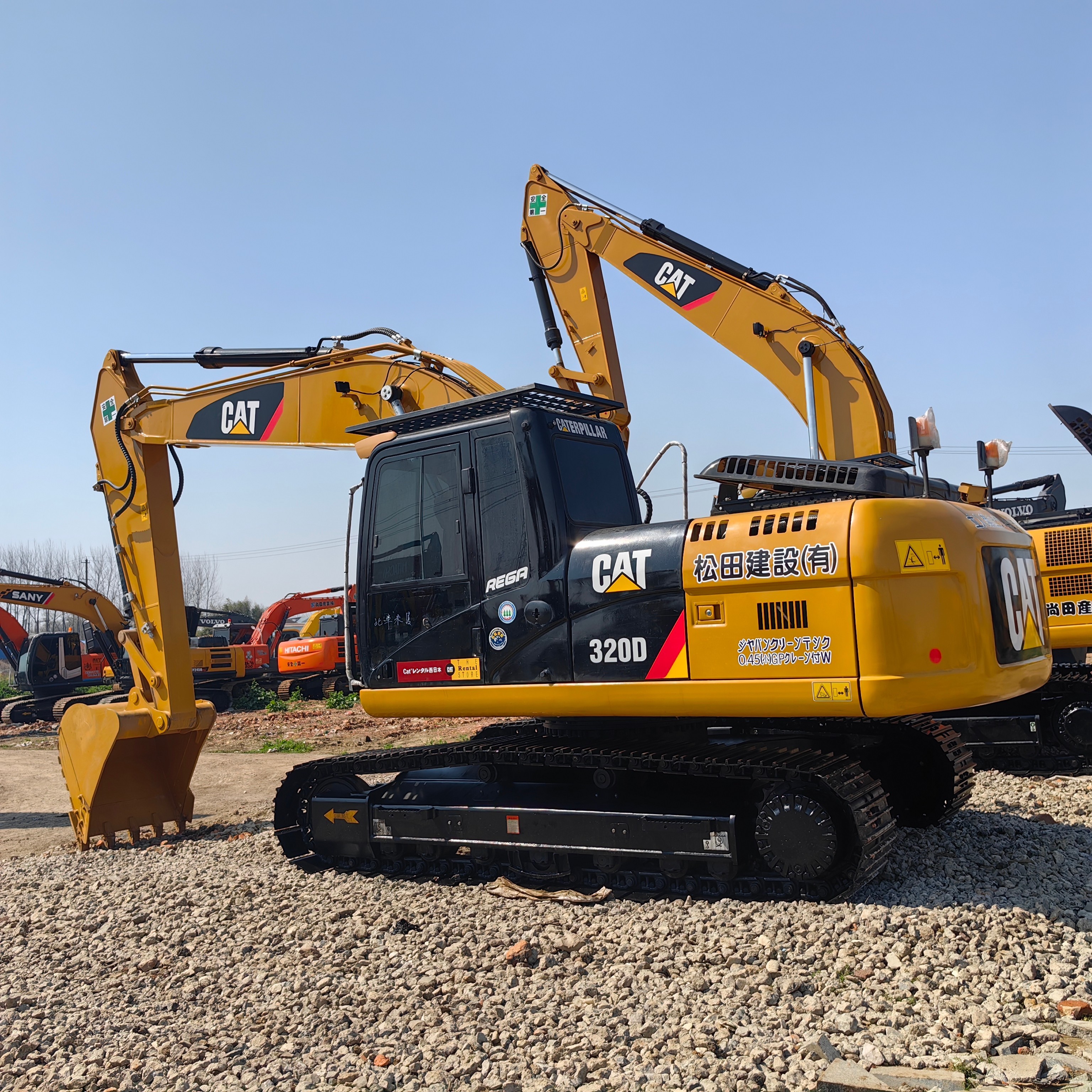 Japan Original Used Caterpillar 320d2 Import Hydraulic Excavator With Hammer