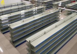 China 65KG / Layer Wire Gondola Shelving / Large Supermarket Display Racks wholesale