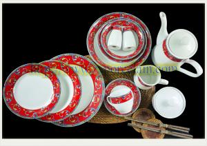 China 47pcs porcelian dinnerware set wholesale