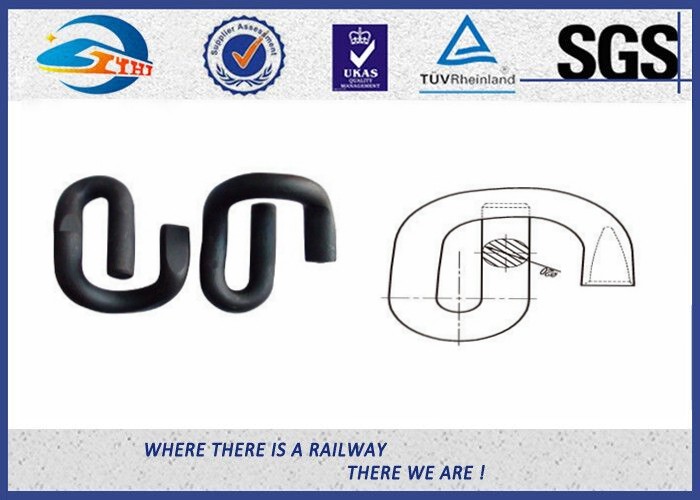 Spring Steel 60Si2MnA SKL Tension Clamp Elastic Rail Clips Oxide Black