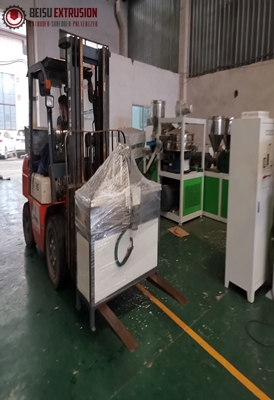 BEISU Factory BS-800 Single shaft shredder grinding machine with Fan blower