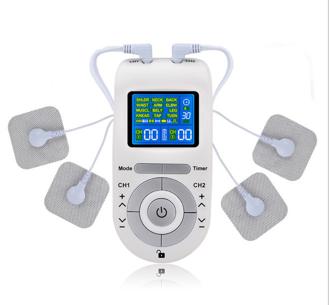 Tens Unit And EMS Muscle Stimulator Machine Includes Pulse Massager
