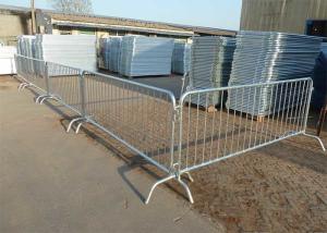 China Hot Dip Galvanized Temporary Pedestrian Barriers 1050mm Length wholesale