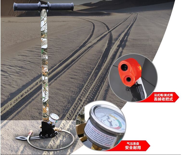 Mini Hand Operated 4500PSI Air Pump With Very Soft Handle 300bar 30mpa