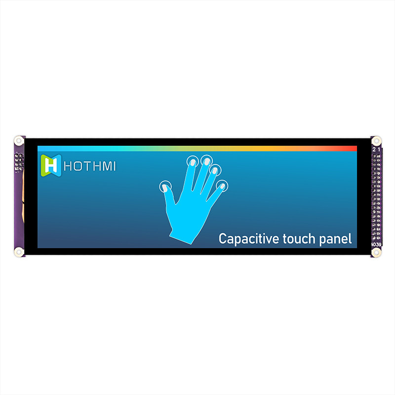 7.84 Inch Bar Style Capacitive Touch IPS TFT LCD Display 1280x400 MCU For Car Monitor