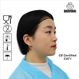 China Colorful Nylon Disposable Nonwoven Cap Hairnet For Surgery wholesale